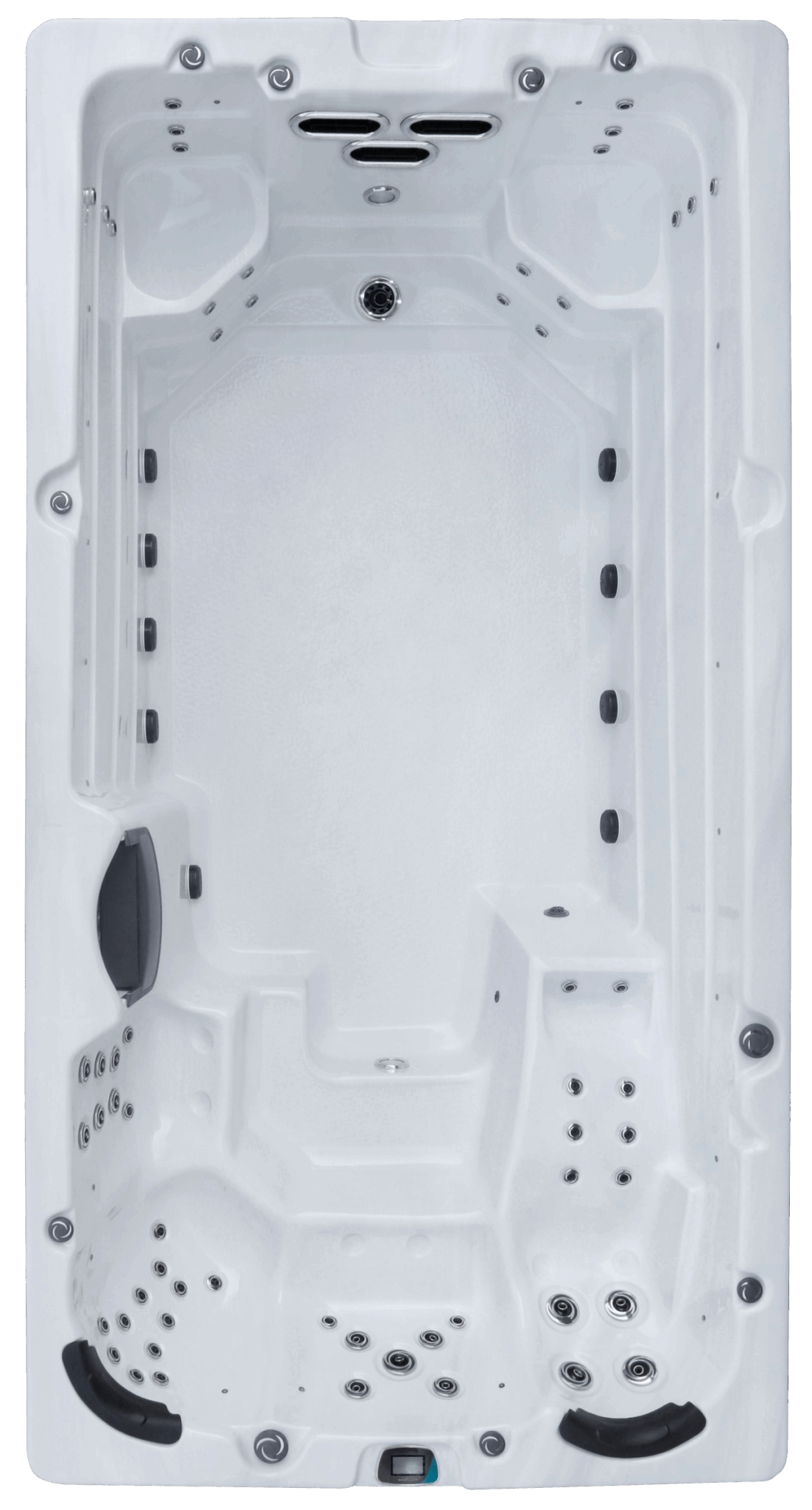 Viking Swim Spa Odin: Sterling Silver and Gray Oak